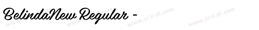 BelindaNew Regular◆字体转换